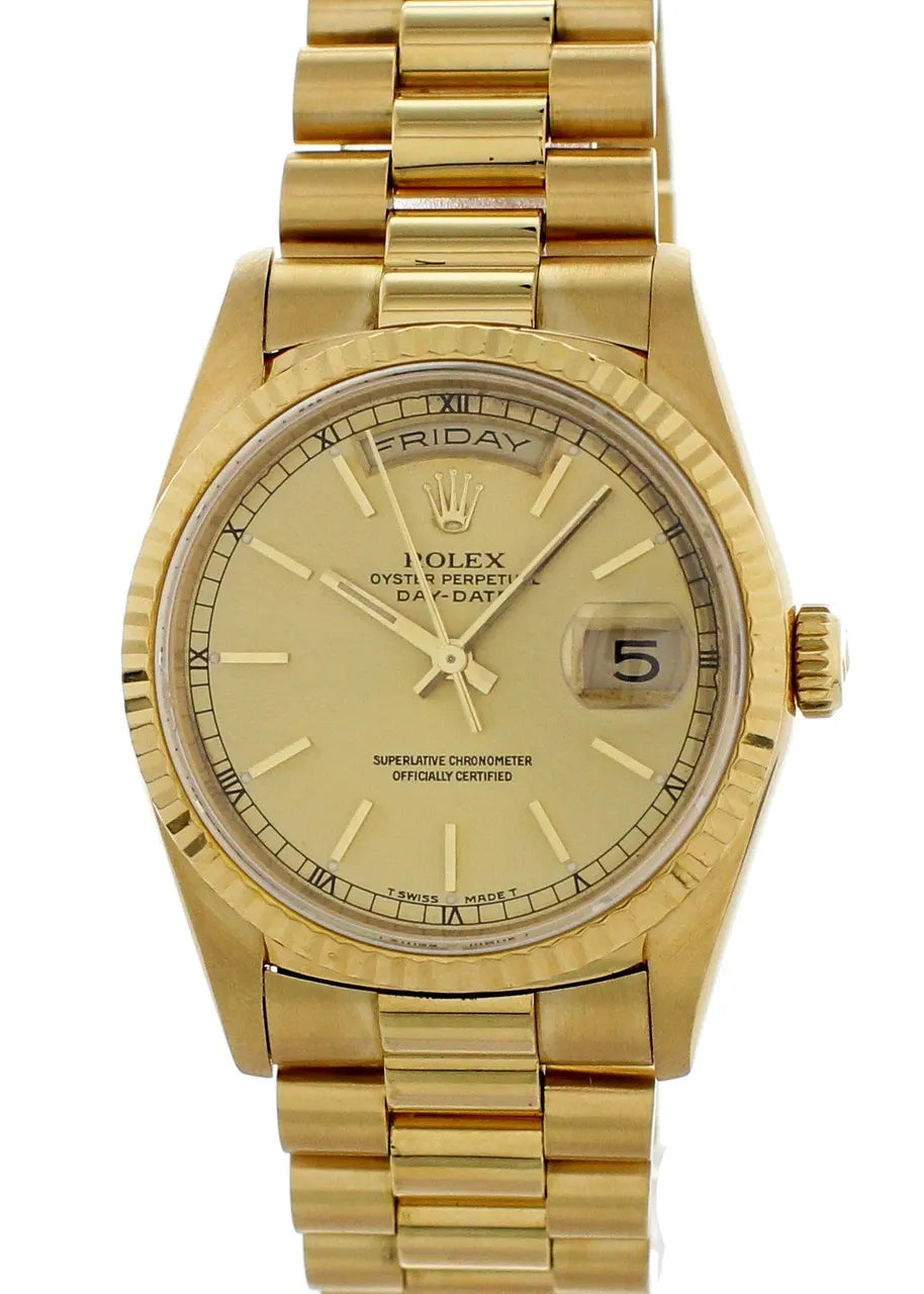 Rolex Day-Date Gold Champagne bracelet
