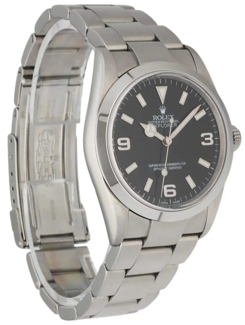 Rolex Explorer Black Dial steel - Hình 3