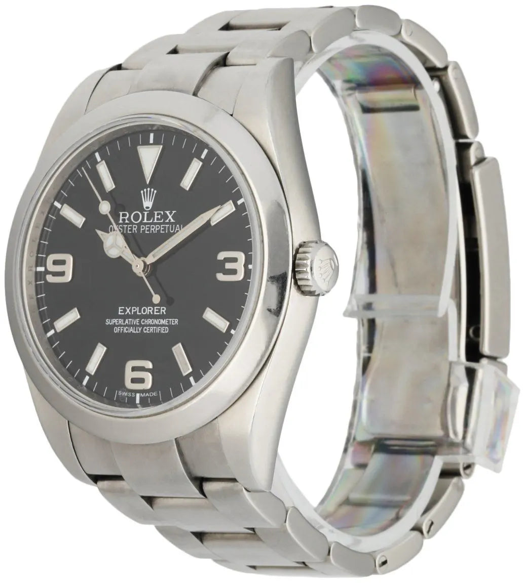 stainless Rolex Explorer Black Dial - Hình 2