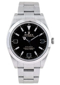 steel Rolex Explorer Black Dial