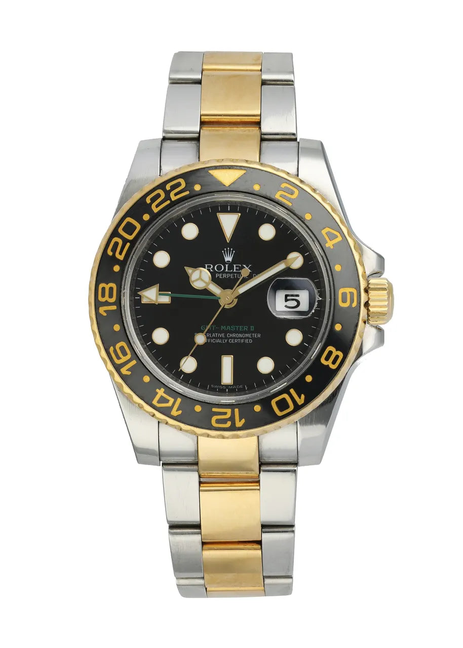 two Rolex GMT-Master II Black Bezel