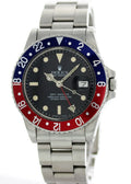 stainless Rolex GMT-Master Pepsi Bezel