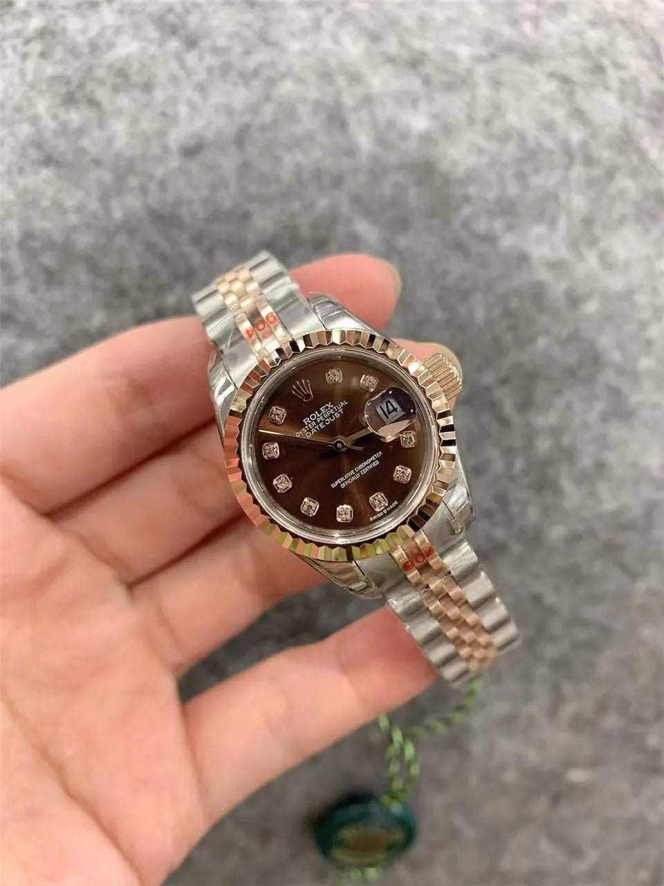 Rolex Chocolate Diamond Dial - Hình 6