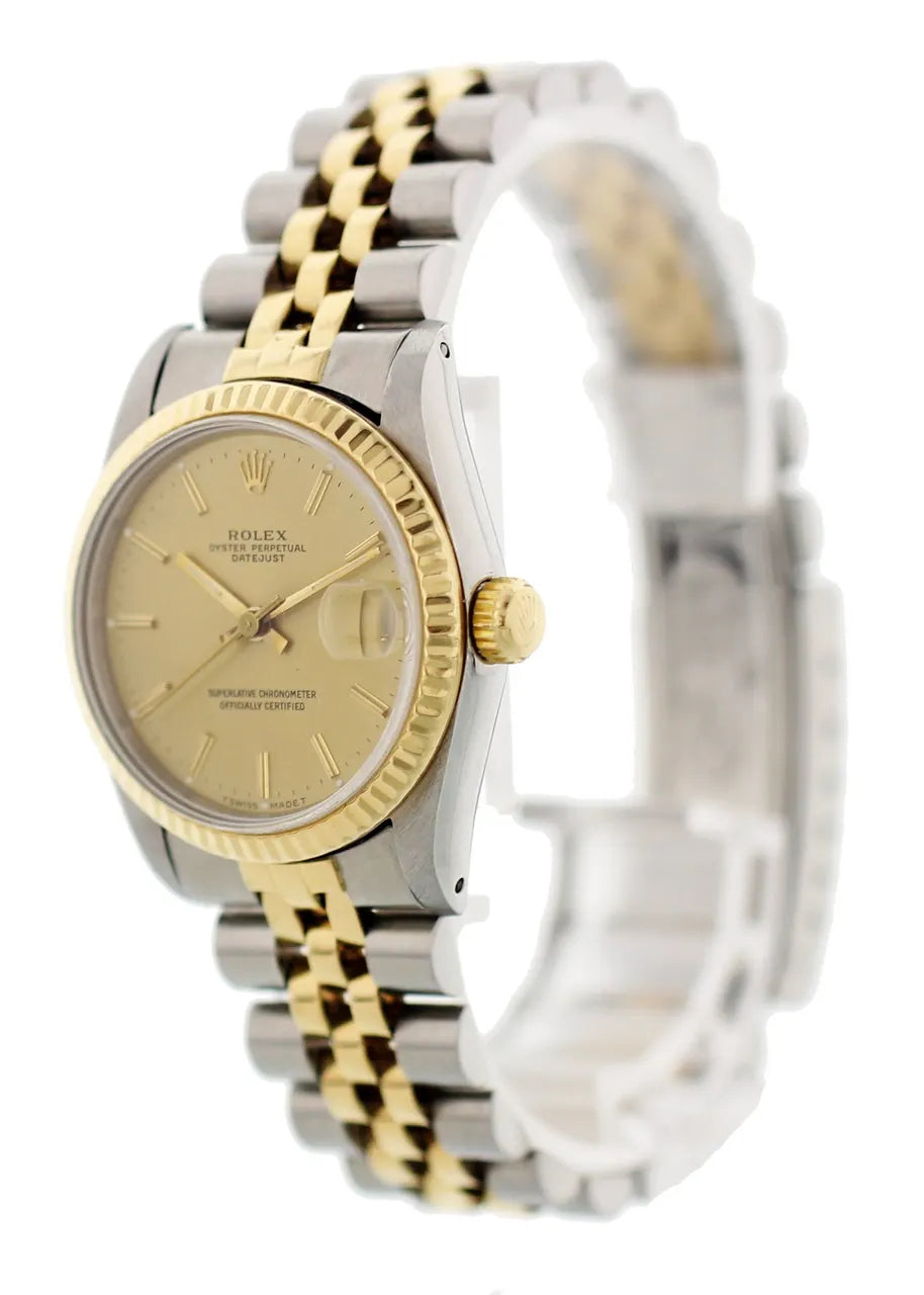 Rolex Datejust Champagne Dial gold - Hình 3
