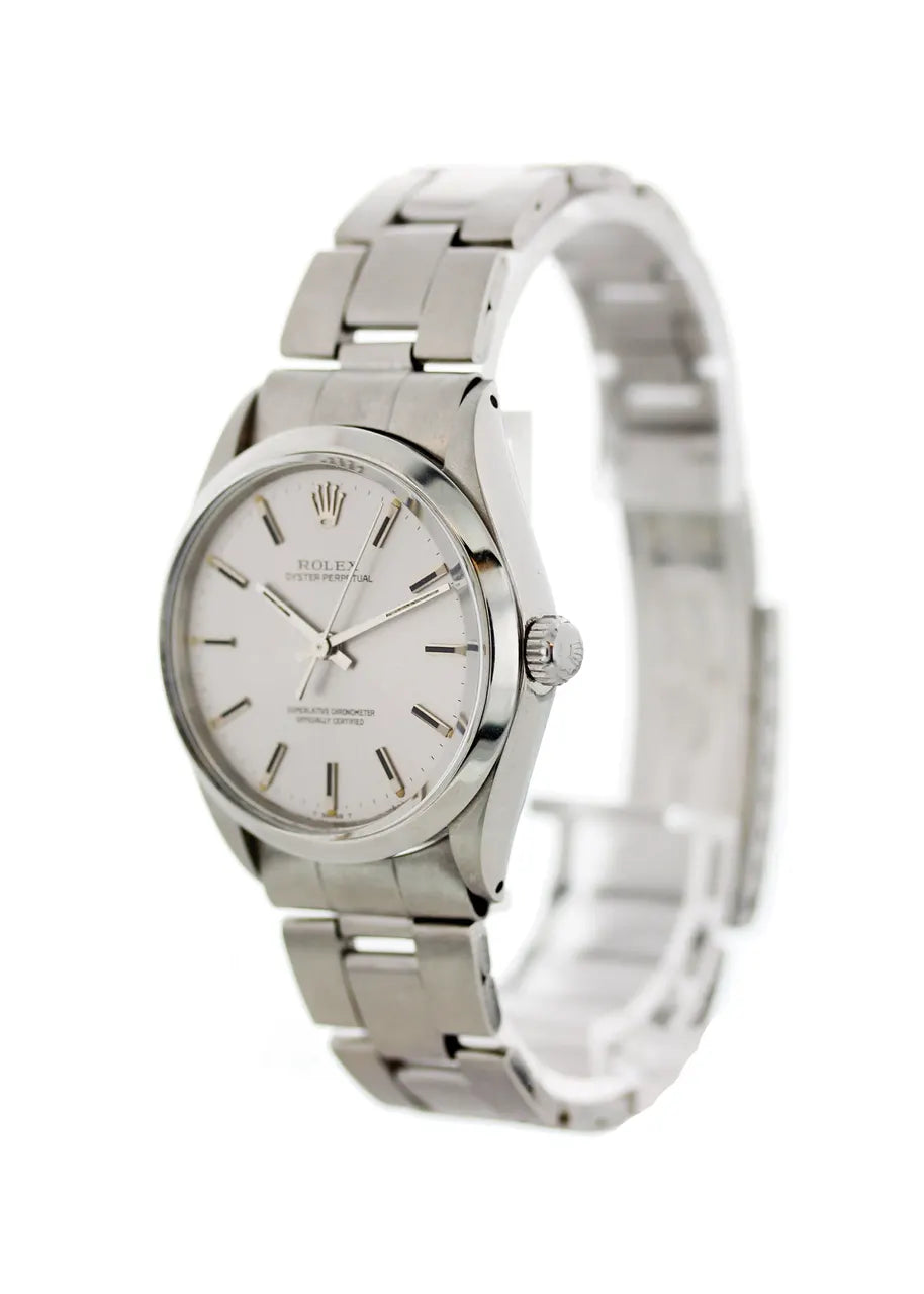 Rolex Silver Dial Watch oyster - Hình 4