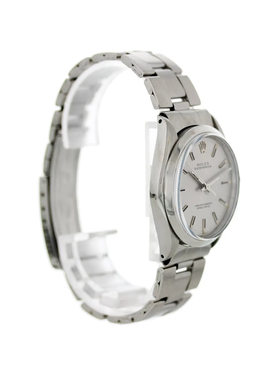 Rolex Silver Dial Watch oyster - Hình 3