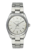 oyster Rolex Silver Linen Dial