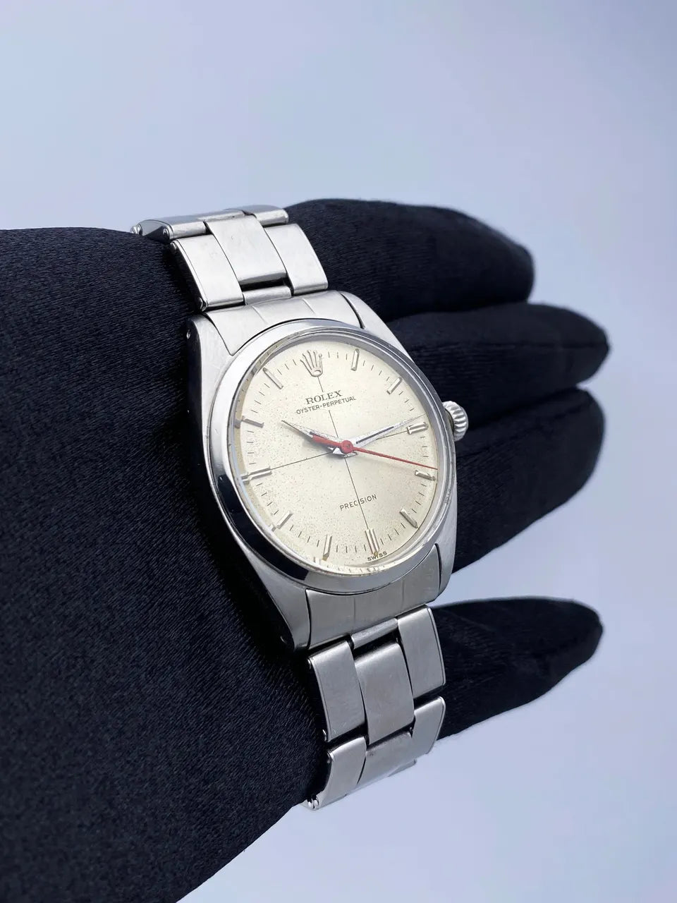 vintage Rolex Silver Dial Steel - Hình 3