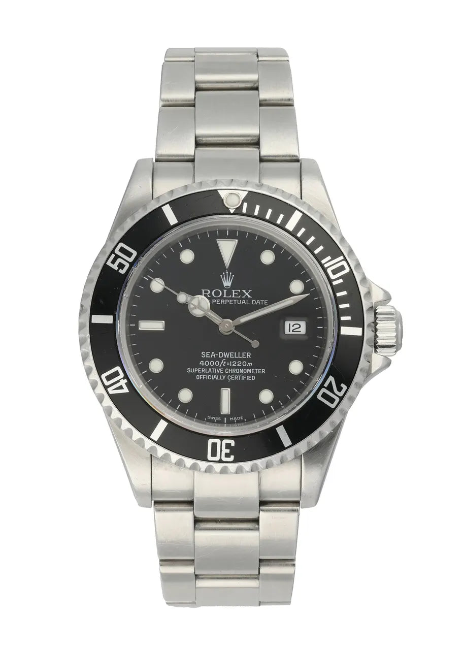 stainless steel Rolex Sea-Dweller Black Dial