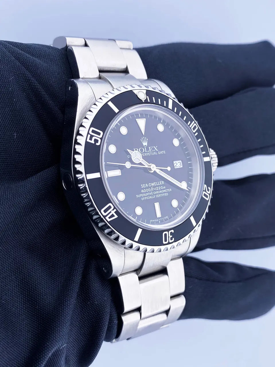 stainless steel Rolex Sea-Dweller Black Dial - Hình 3