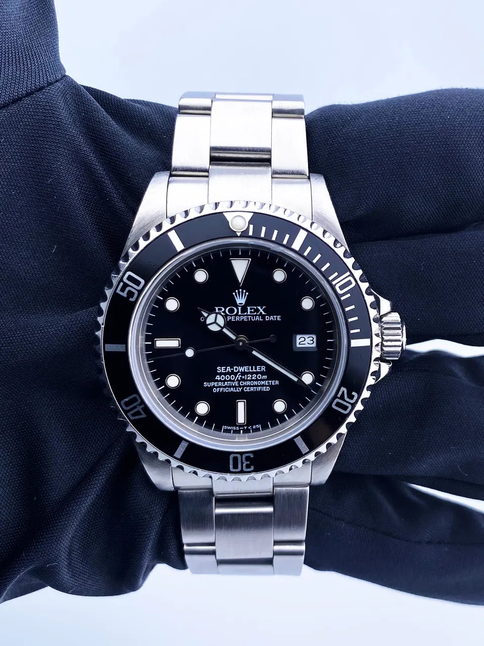 stainless steel Rolex Sea-Dweller Black Dial - Hình 2