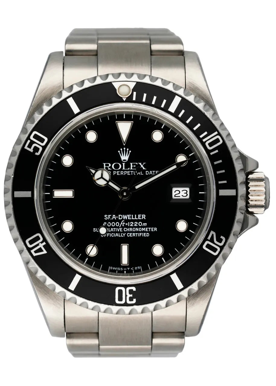 stainless steel Rolex Sea-Dweller Black Dial