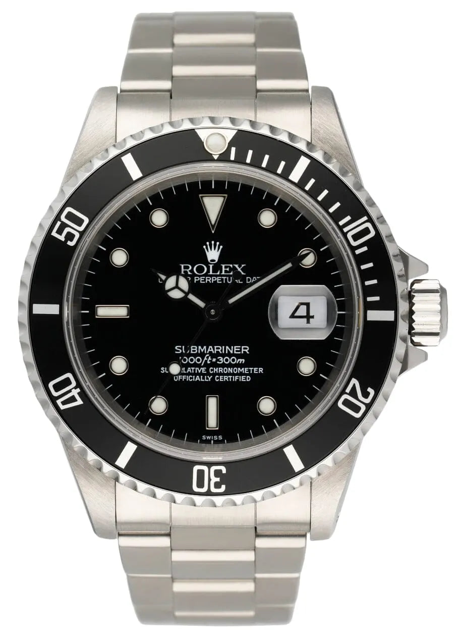 stainless Rolex Black Dial Submariner Date