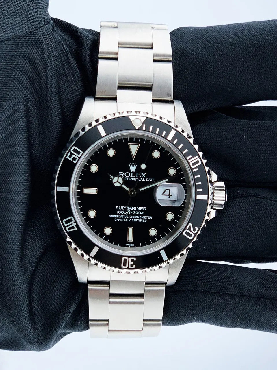 stainless Rolex Black Dial Submariner Date - Hình 2