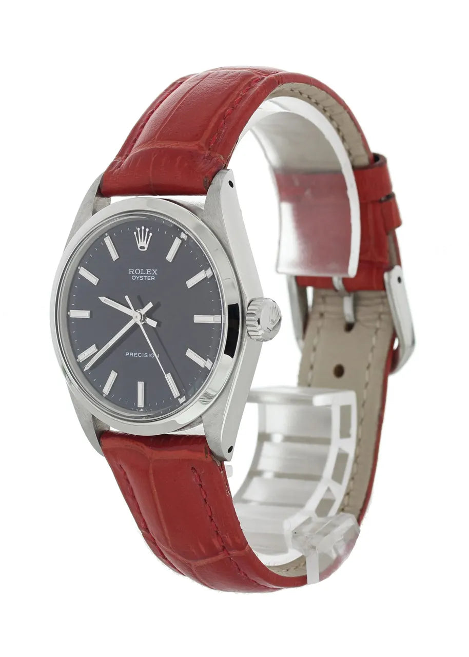 Rolex Black Dial Red Strap - Hình 3