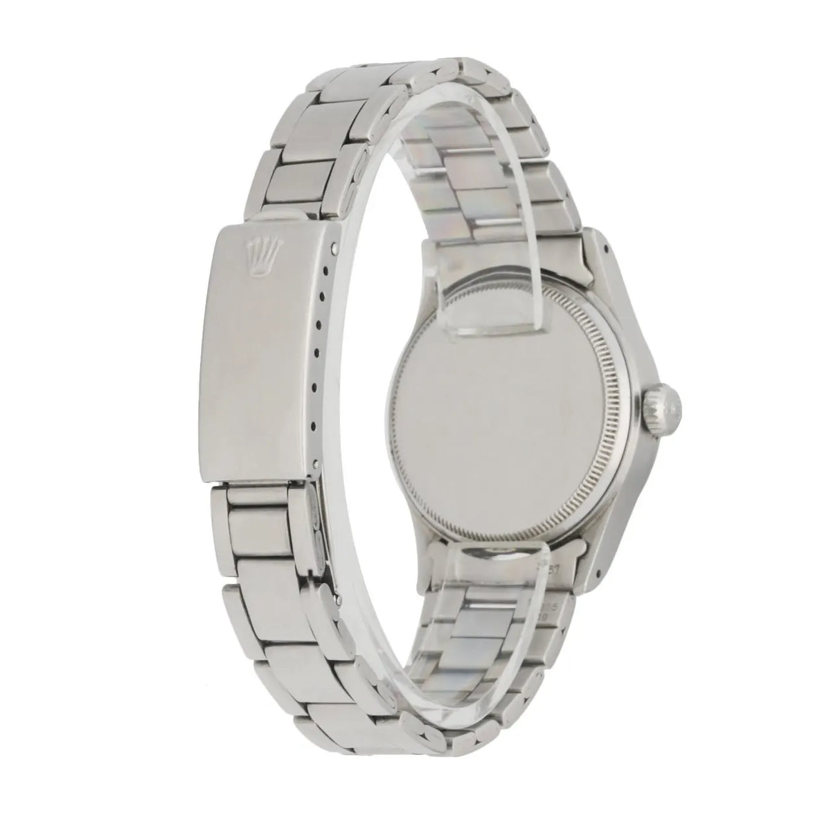 stainless Rolex Oysterdate Silver Dial - Hình 4