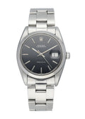 stainless Rolex Oysterdate Black Dial