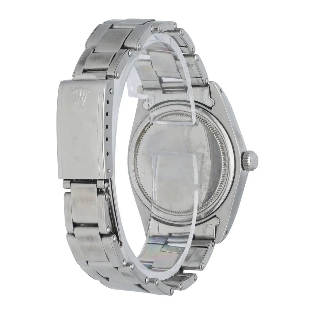stainless Rolex Oysterdate Silver Dial - Hình 4