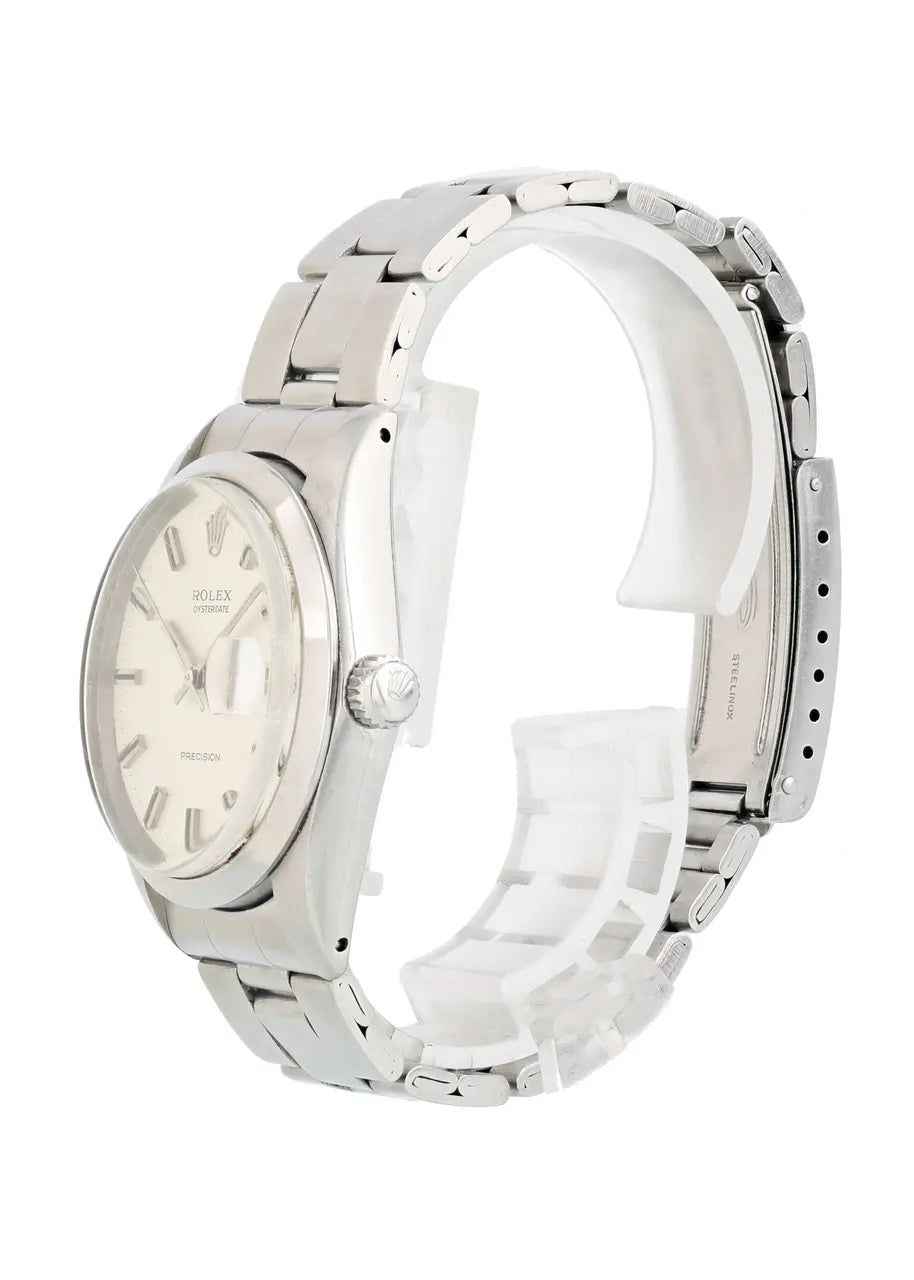 stainless Rolex Oysterdate Silver - Hình 3