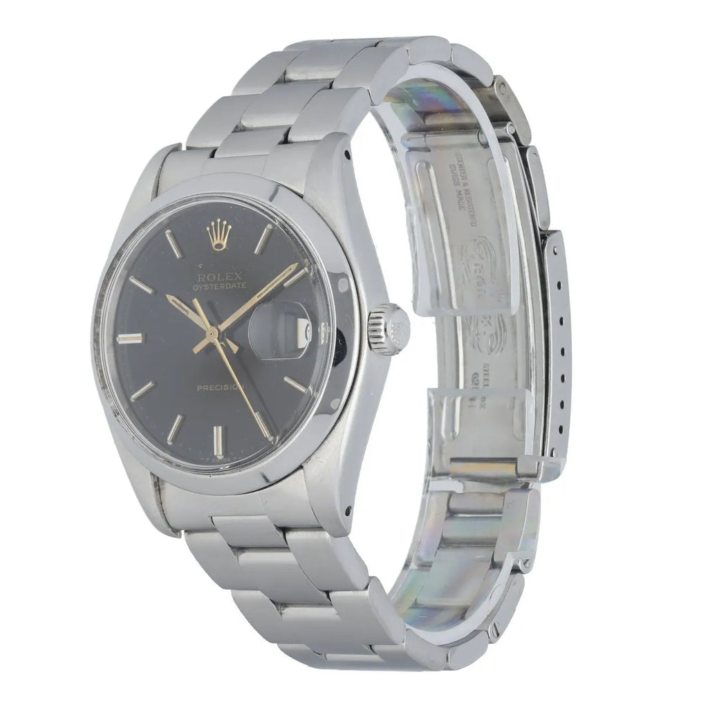 black Rolex Oysterdate Precision - Hình 2