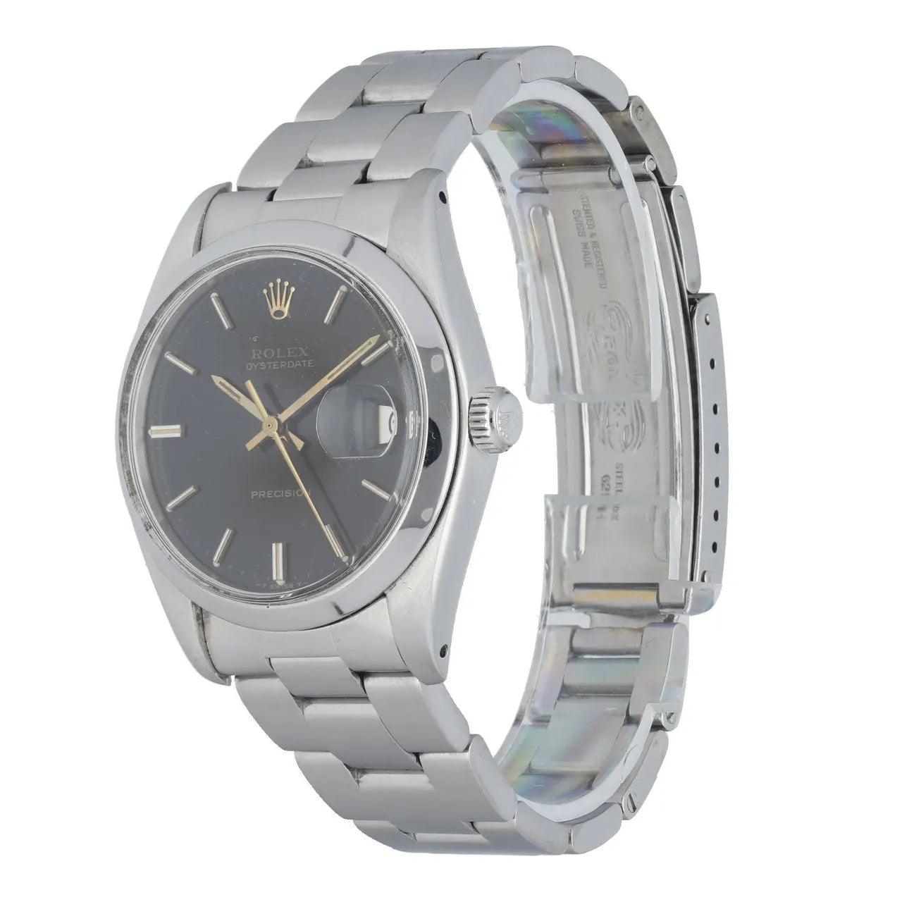 black Rolex Oysterdate Precision - Hình 2