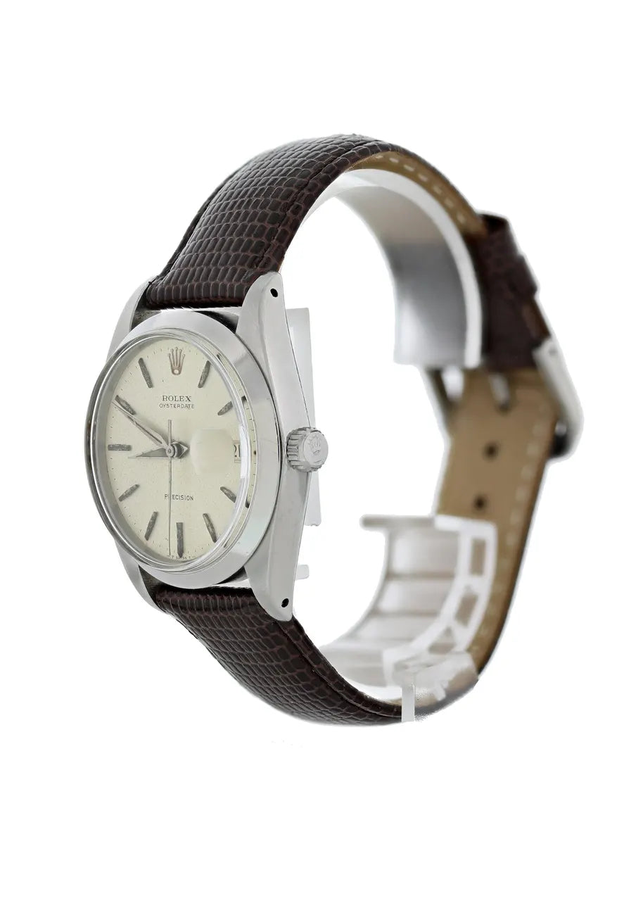 Rolex Oysterdate Brown Leather - Hình 4