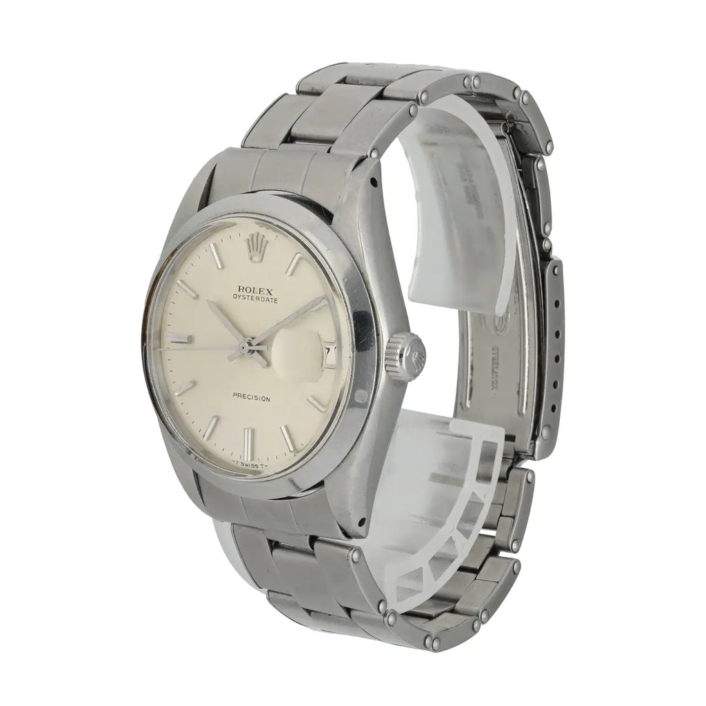 vintage Rolex Oysterdate Silver Dial - Hình 2