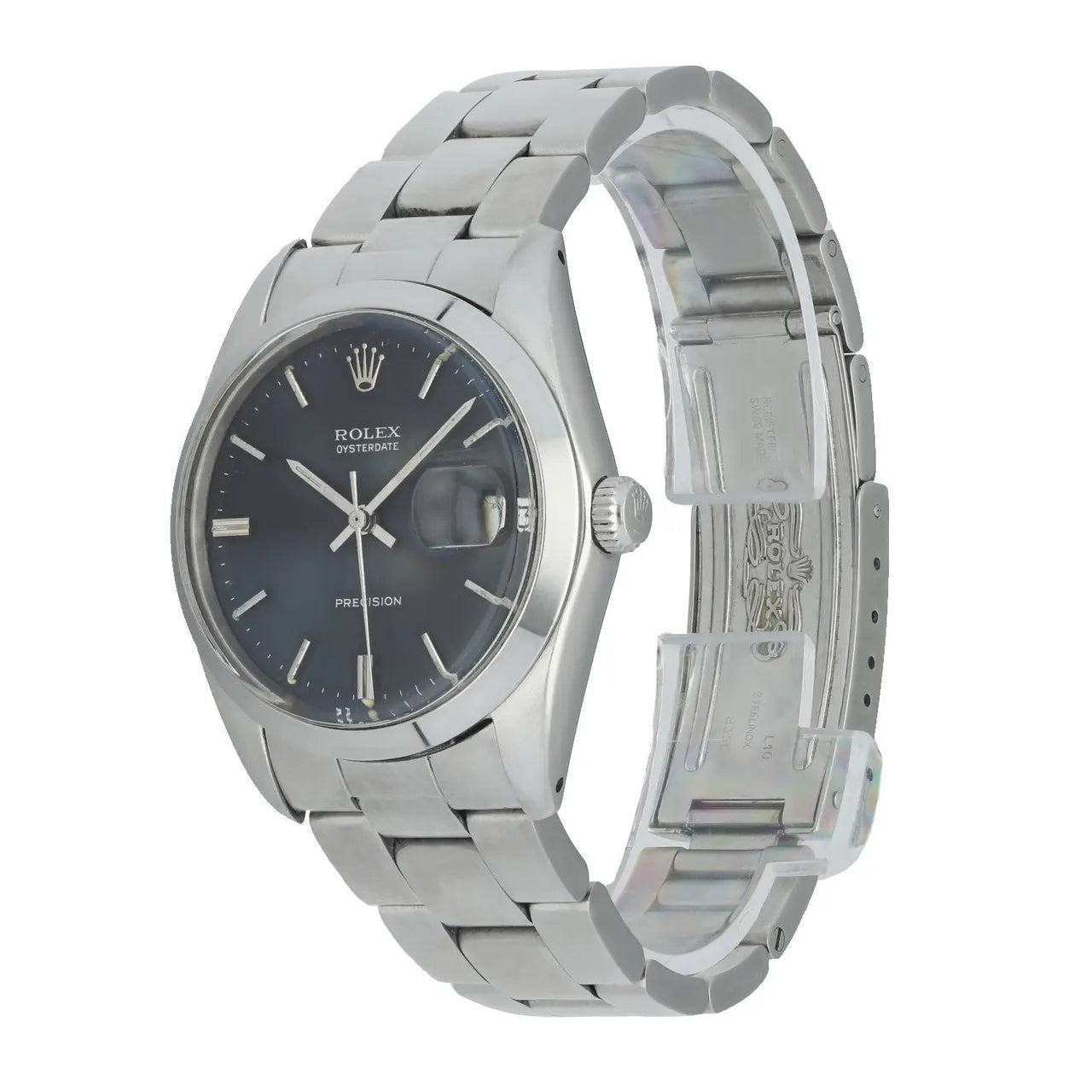 vintage Rolex Oysterdate Black Dial - Hình 2