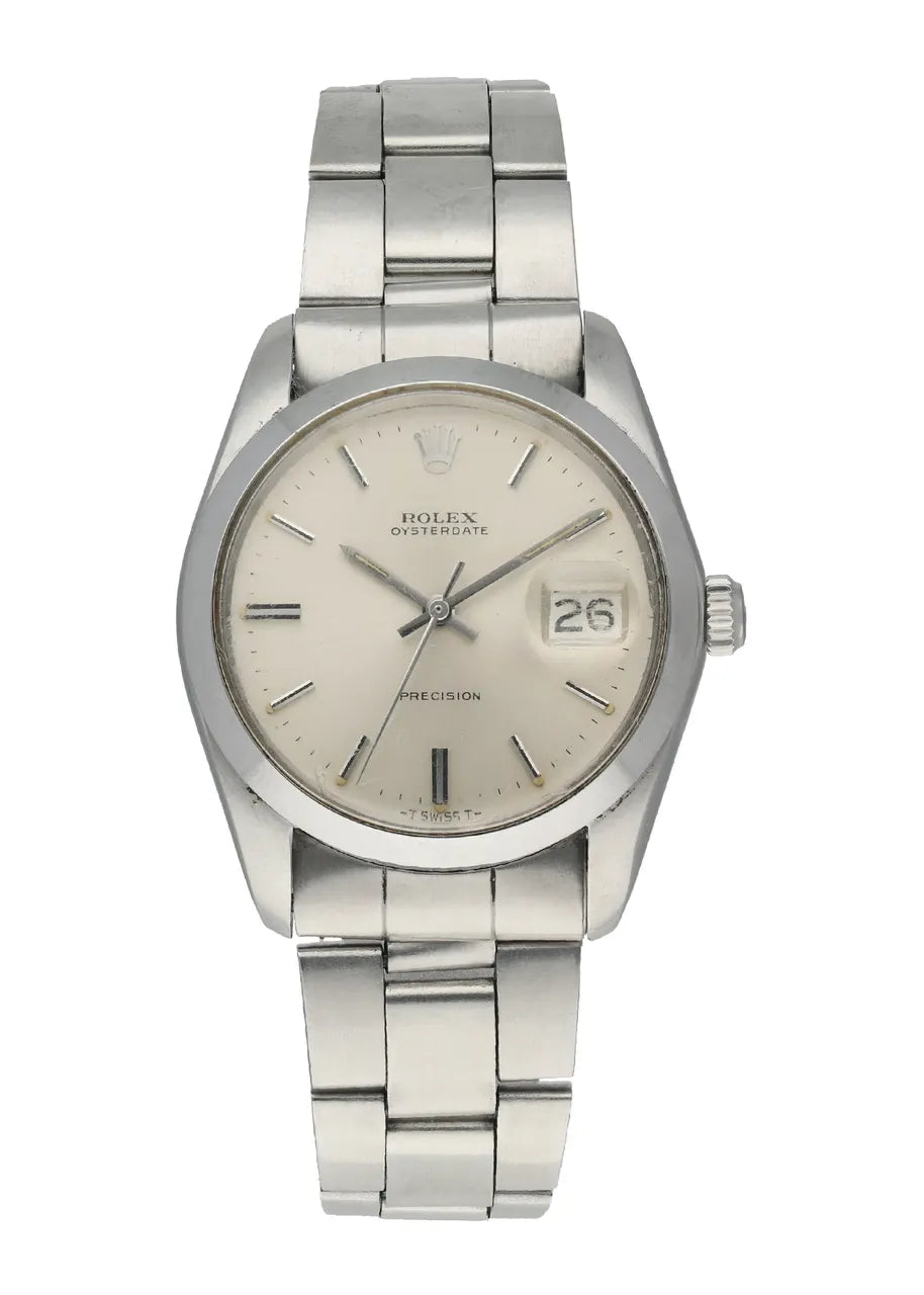 Rolex Silver Oysterdate Precision