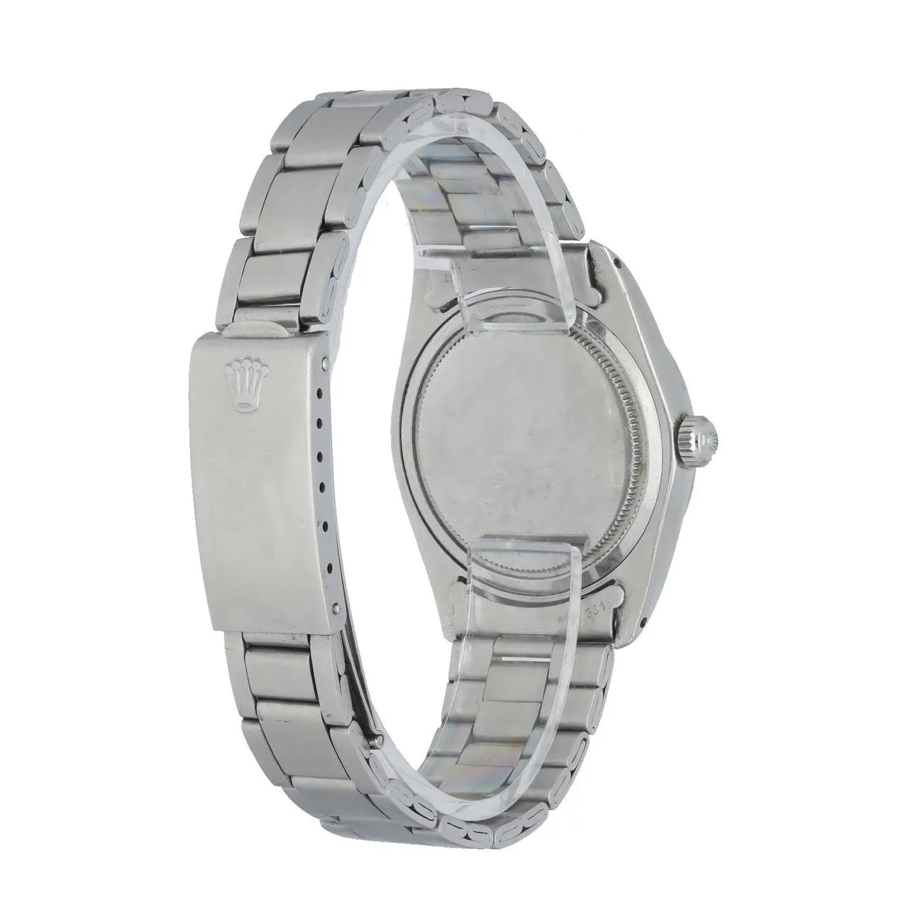 stainless Rolex Oysterdate Silver Dial - Hình 4