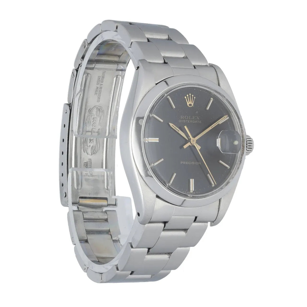 black Rolex Oysterdate Precision - Hình 3