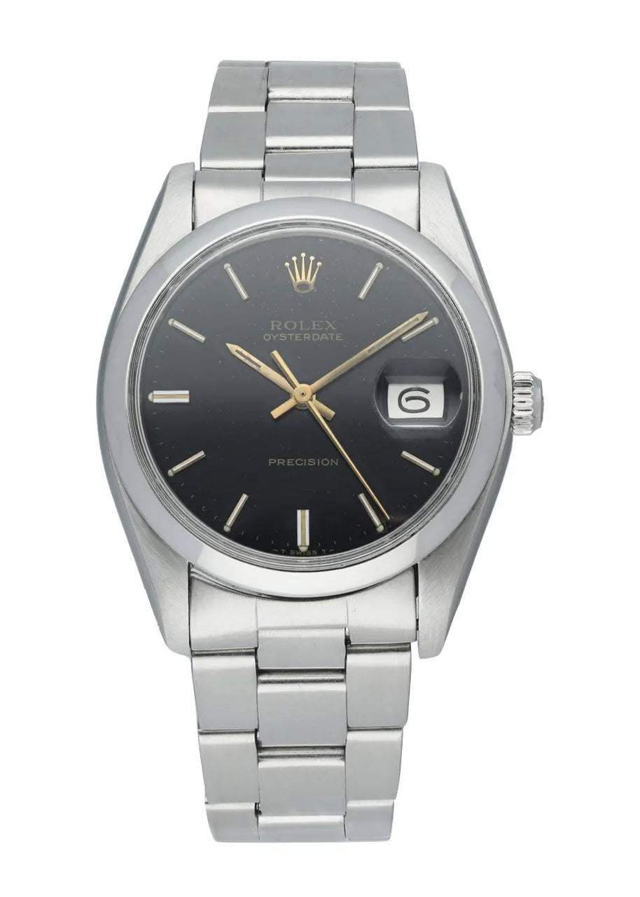 black Rolex Oysterdate Precision