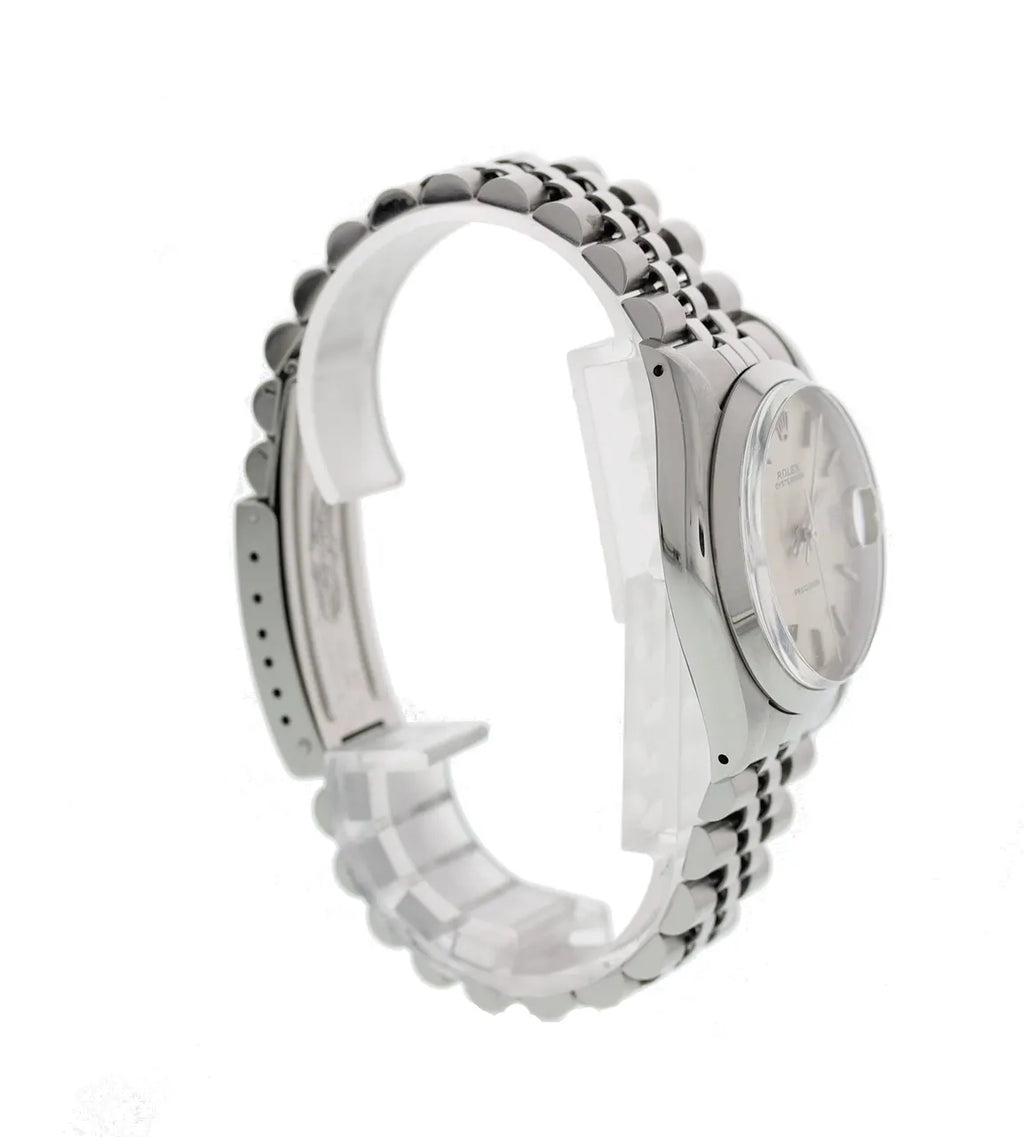 stainless Rolex Oysterdate Silver - Hình 3