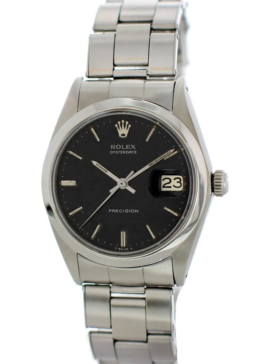 Rolex Black Dial Steel oysterdate - Hình 2