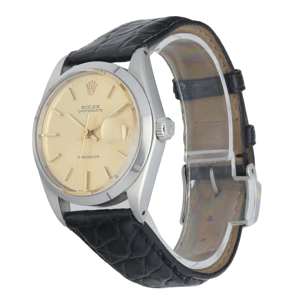 Rolex Oysterdate Gold Dial - Hình 2