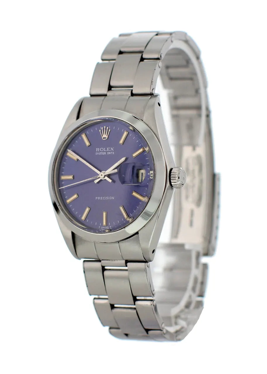 oyster Rolex Blue Dial Precision - Hình 3