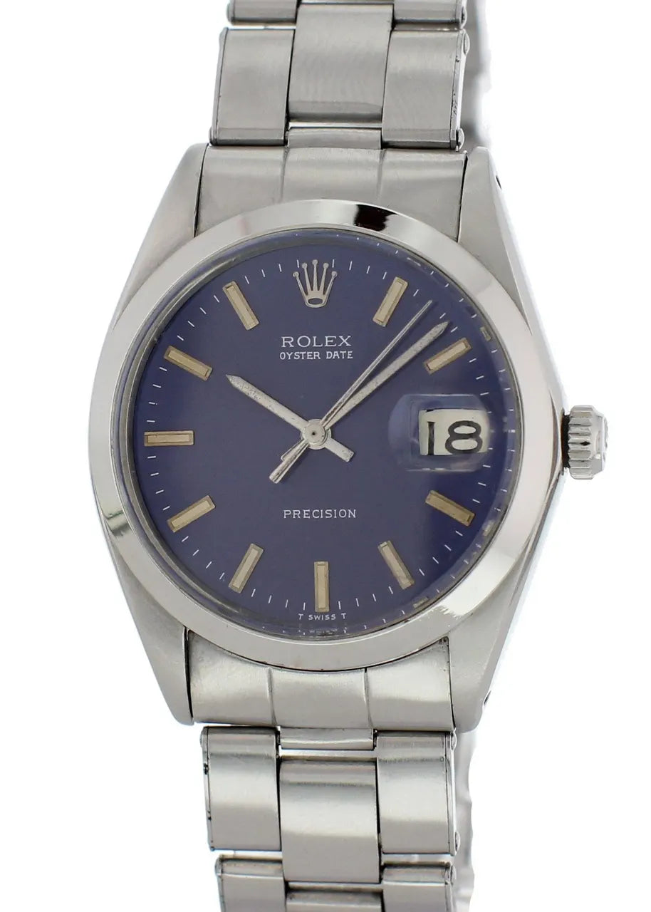oyster Rolex Blue Dial Precision