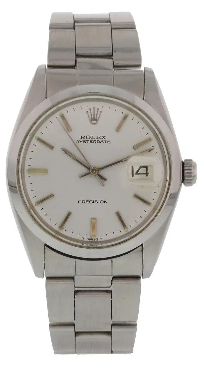 Rolex Oysterdate Silver Dial - Hình 2