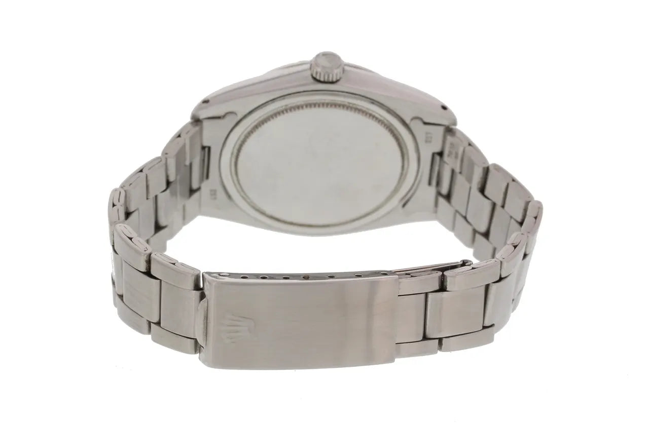 stainless Rolex Oysterdate Silver Dial - Hình 4