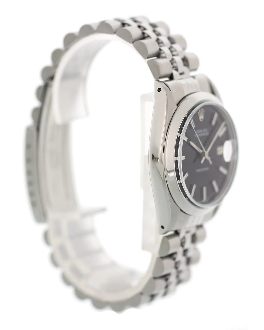oysterdate Rolex Black Dial Stainless - Hình 4