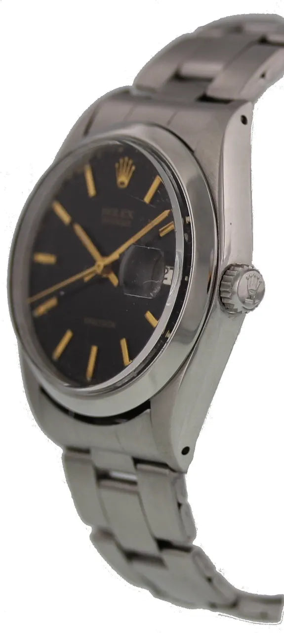 vintage Rolex Oysterdate Black Dial - Hình 3