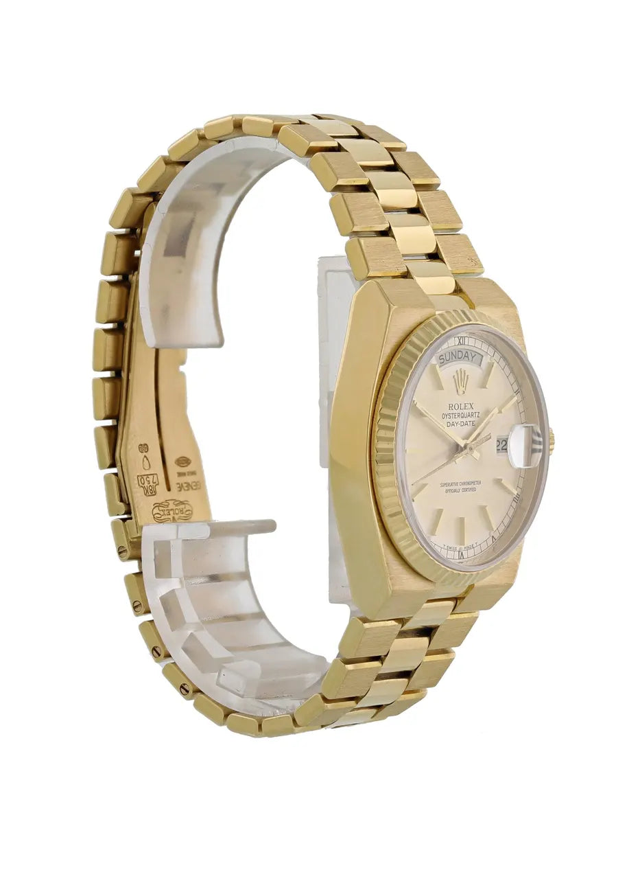 oysterquartz Rolex Gold Champagne Dial - Hình 4