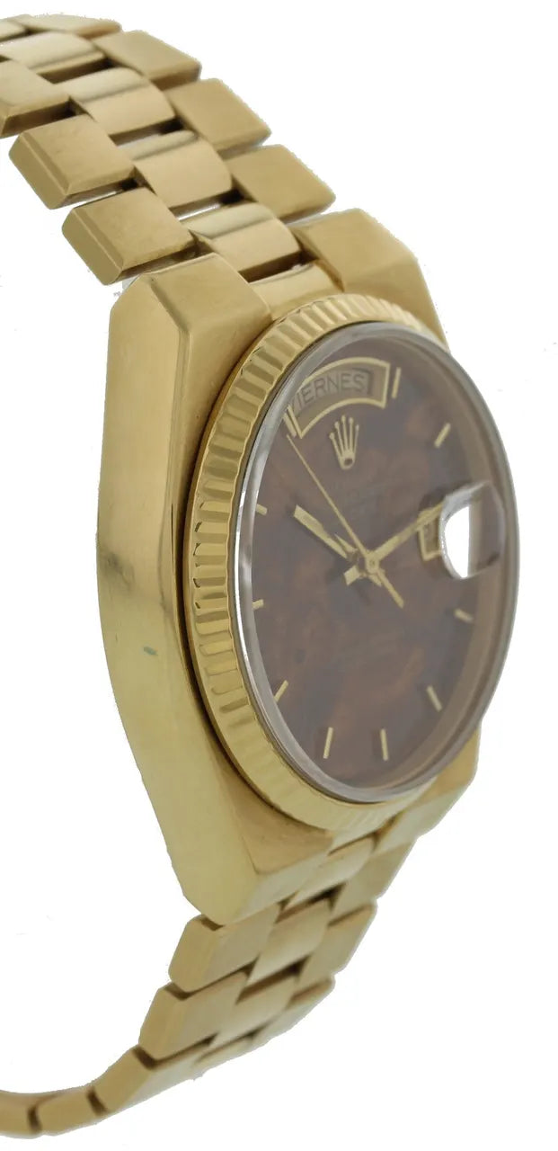 Rolex Gold Brown Wood Dial - Hình 2