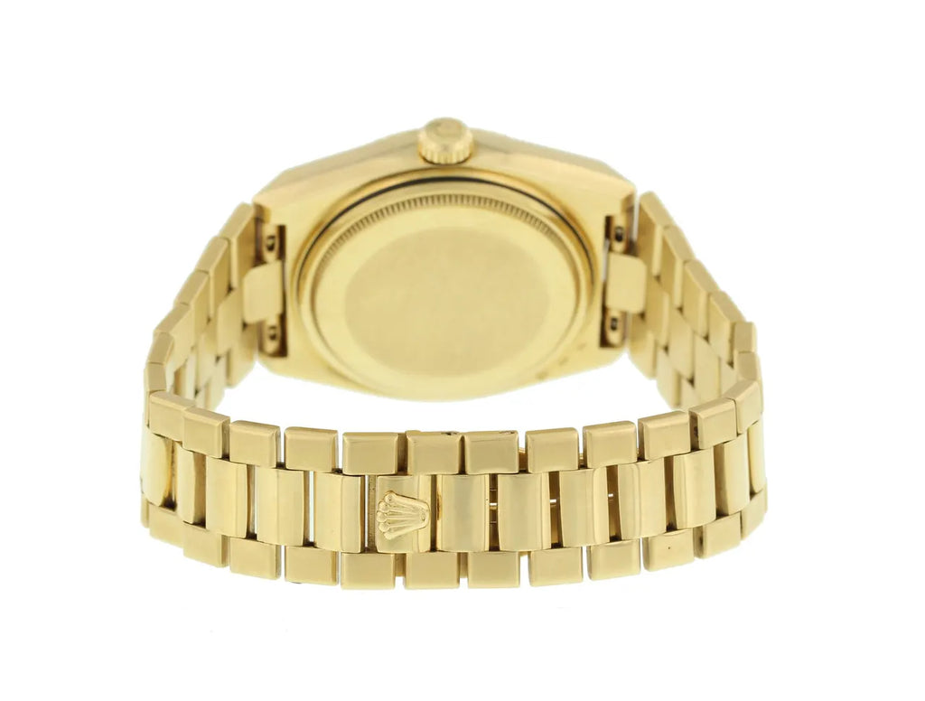 Rolex Gold Brown Wood Dial - Hình 9