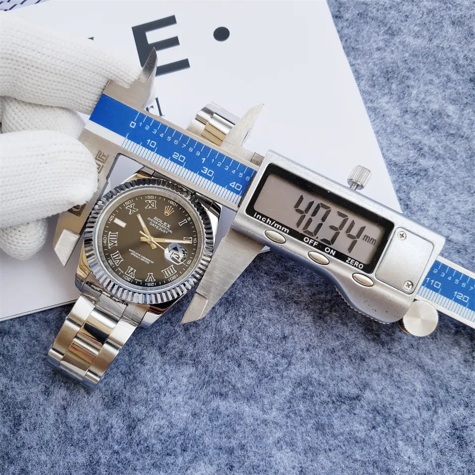 stainless Rolex Datejust Olive Dial - Hình 3