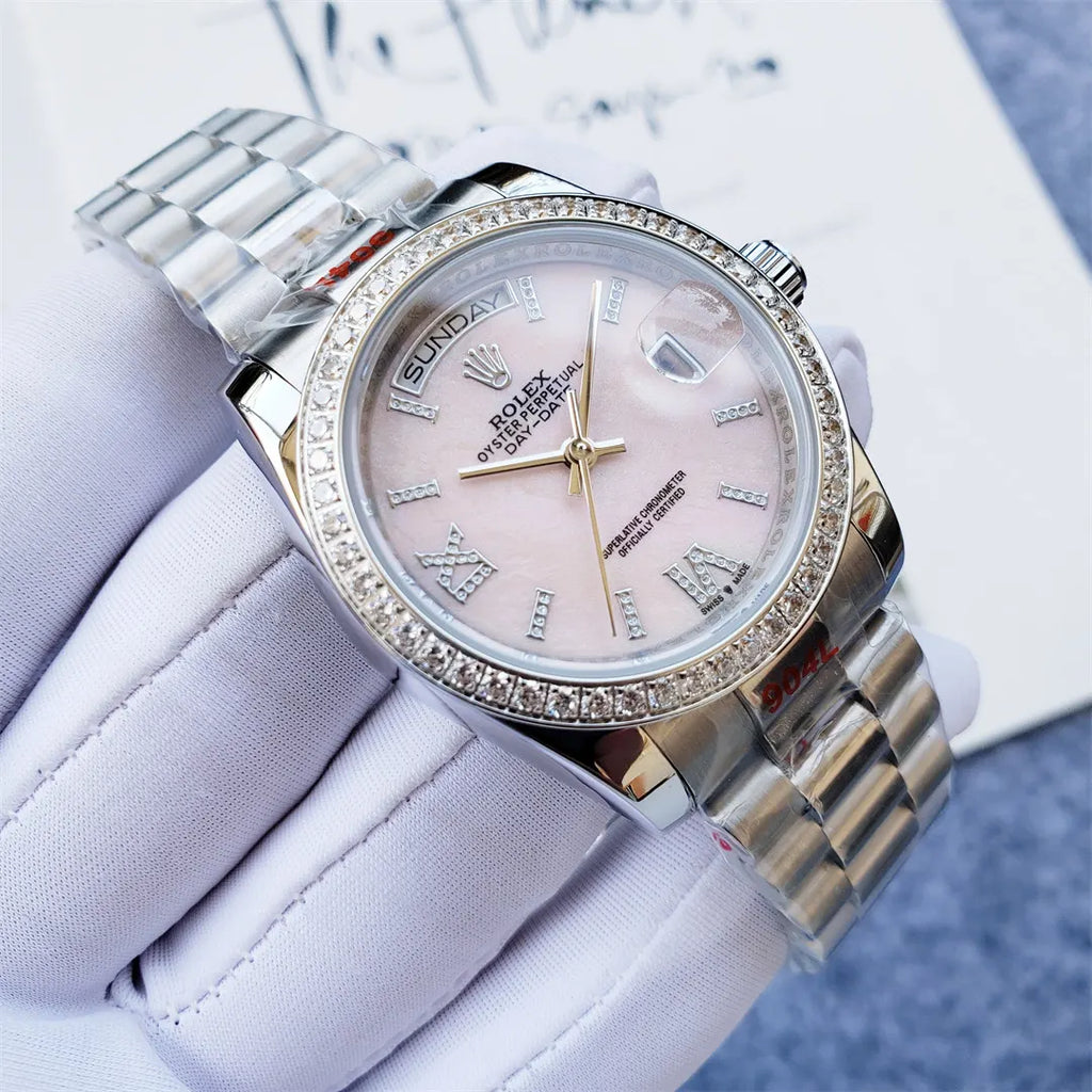 Rolex Pink Dial Day-Date - Hình 3