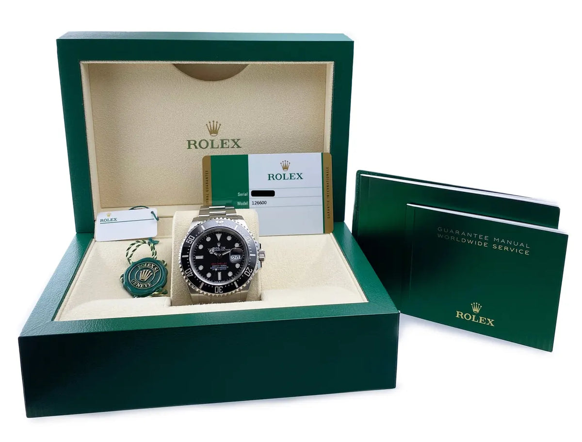 stainless Rolex Sea-Dweller Black Dial - Hình 8