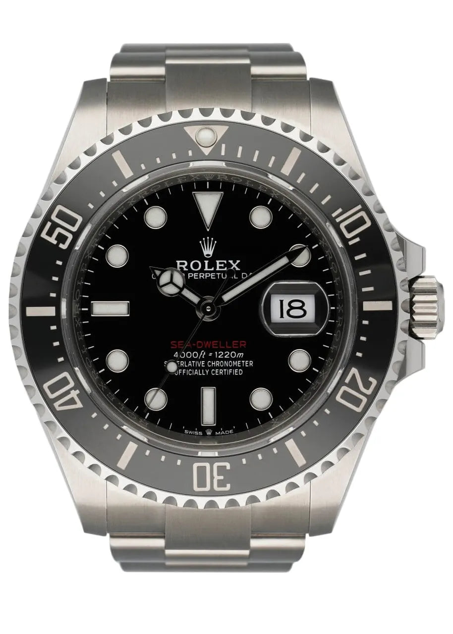 stainless Rolex Sea-Dweller Black Dial