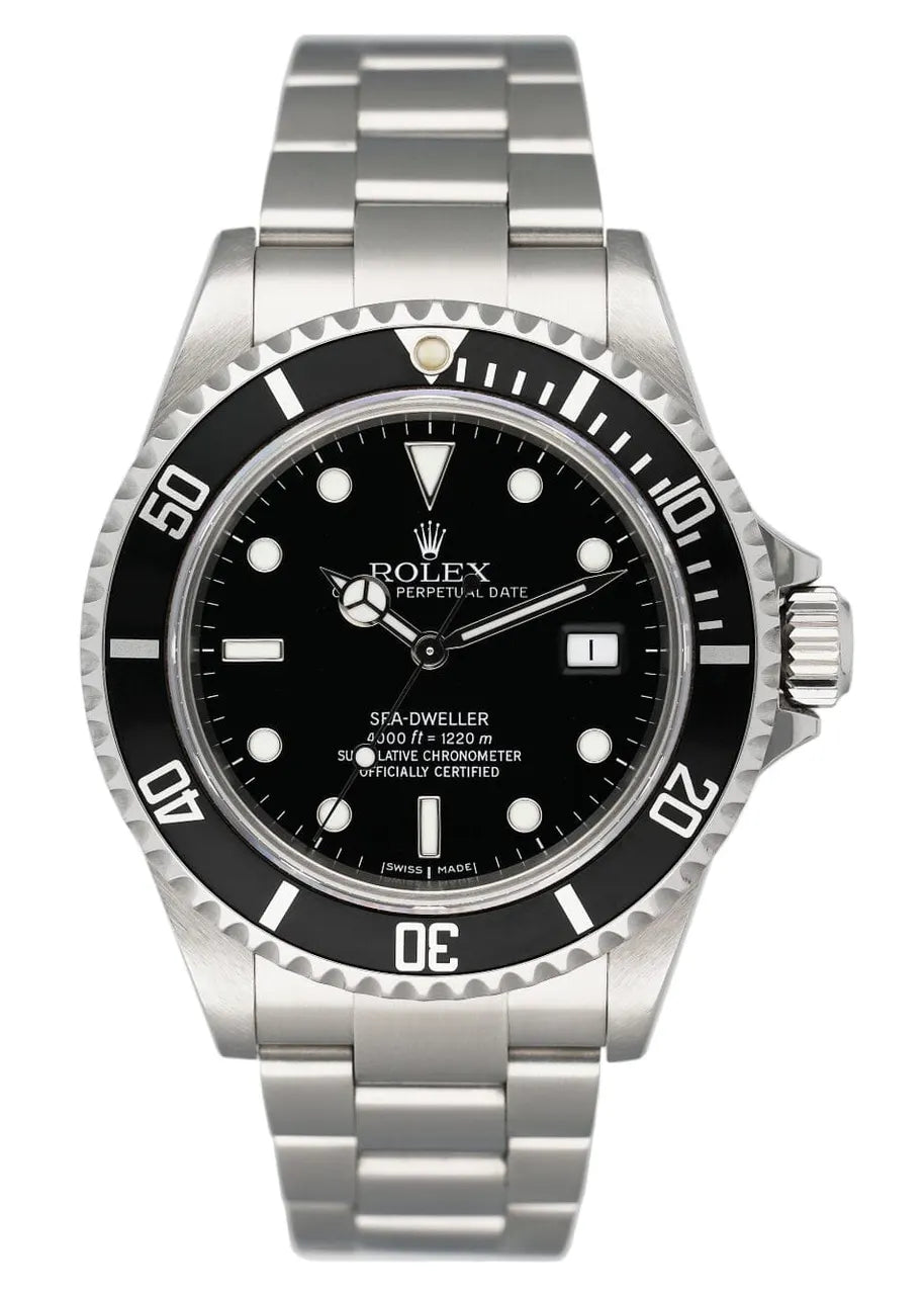 stainless Rolex Sea-Dweller Black Dial