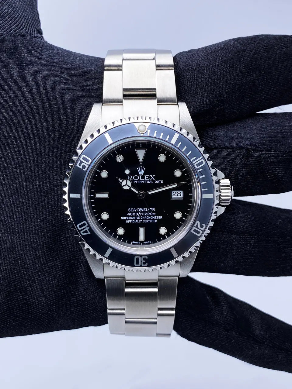 stainless Rolex Sea-Dweller Black Dial - Hình 2